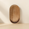 Wood Ritual Serving Tray — Oval · 19 cm