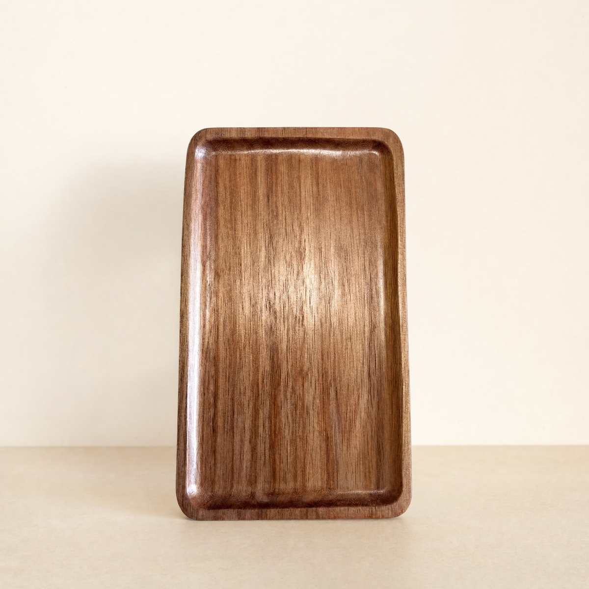 Wood Ritual Serving Tray — Rectangle · 19 cm