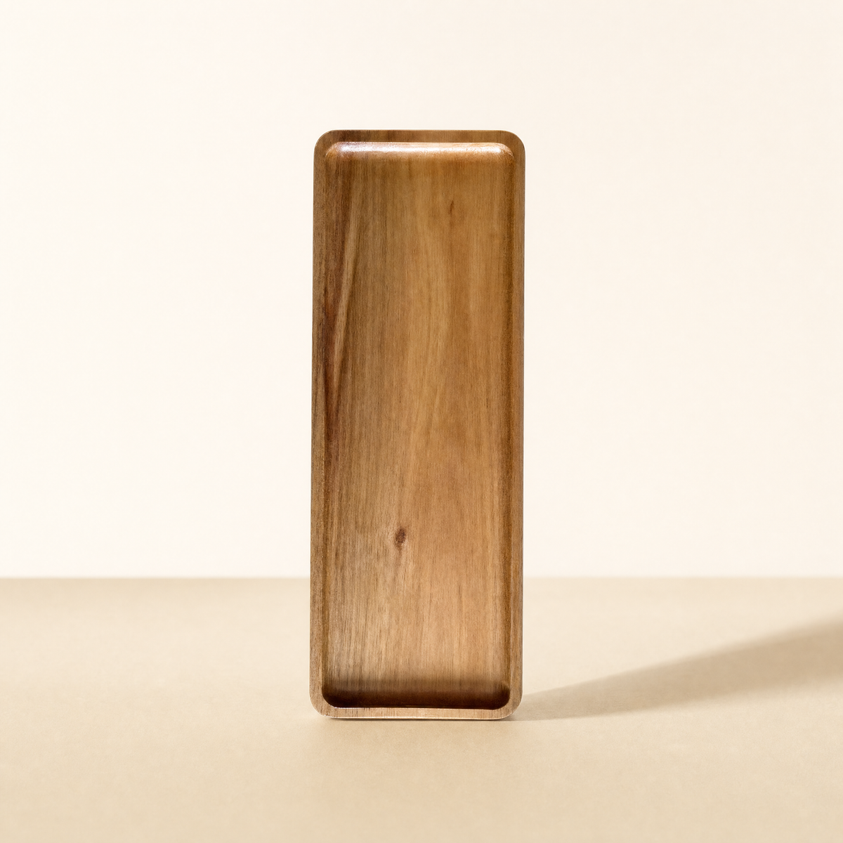 Wood Ritual Serving Tray — Rectangle · 29 cm