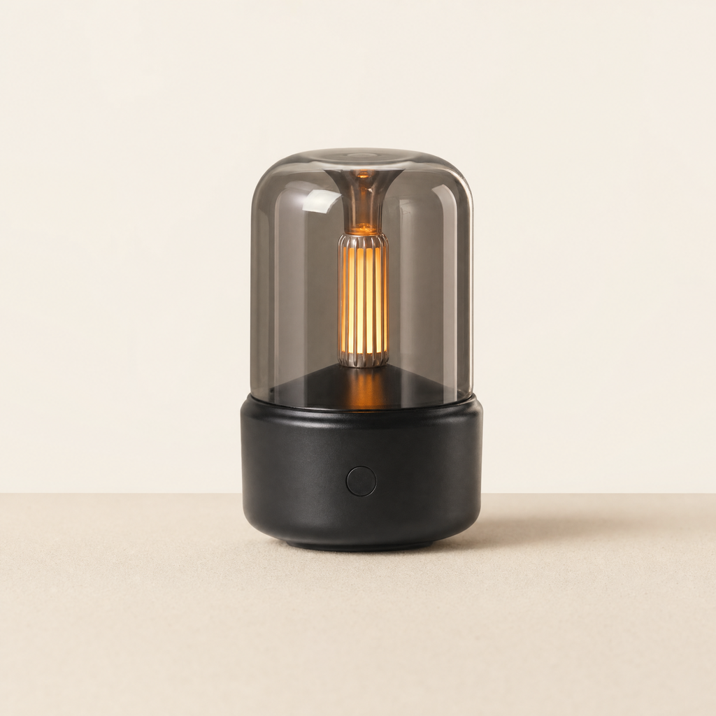USB Mist Diffuser with Night Light — Black