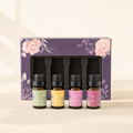 Essential oil gift box — 4 × 10 ml: Lily, Lemon, Sakura, Rose